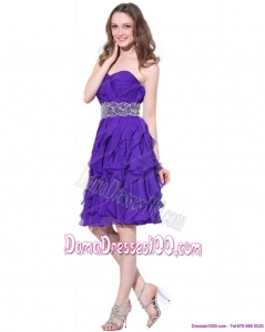 Popular Sweetheart Ruffled Plus Size Dama Dresses with Appliques