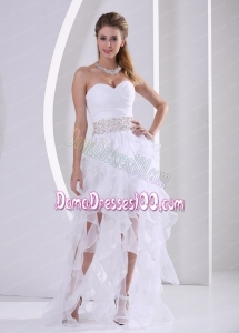 Stylish Ruffles Design Own Dama Dress With Beading and Ruch in Summer